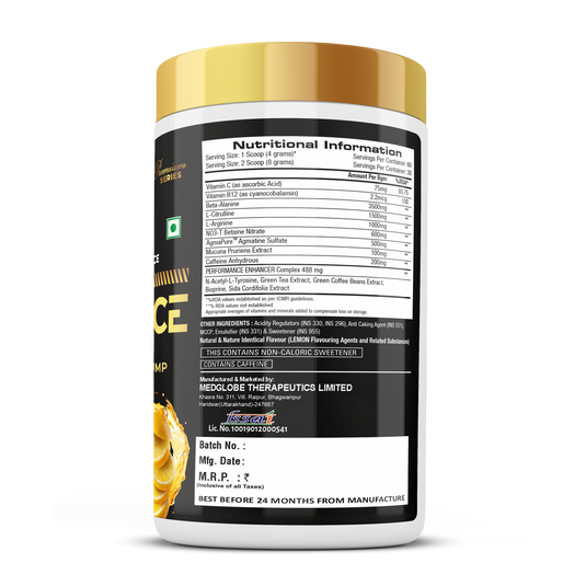 Premium Series Mahaforce Pre-Workout - 240gm (60 Servings)