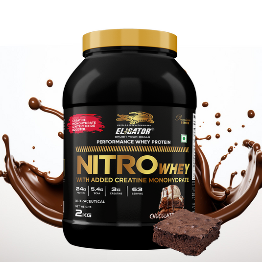 Eligator Nitro Whey - Nitro Whey Protein With Added Creatine Monohydrate