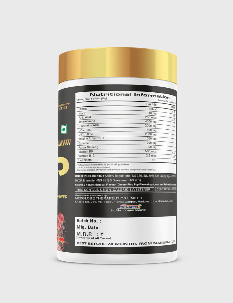 Load image into Gallery viewer, Super Pump Pre-Workout - 400gm (40 Servings)
