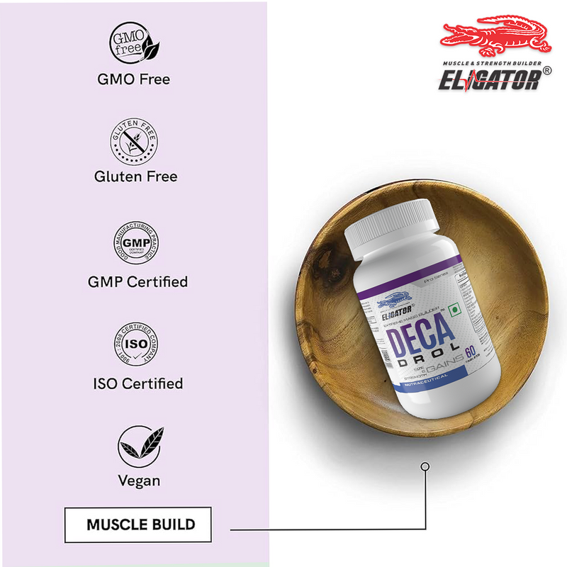 Load image into Gallery viewer, Eligator Anabolic Gainer 4.5kg and Deca Drol 60 Tablets with Free Steel Shaker
