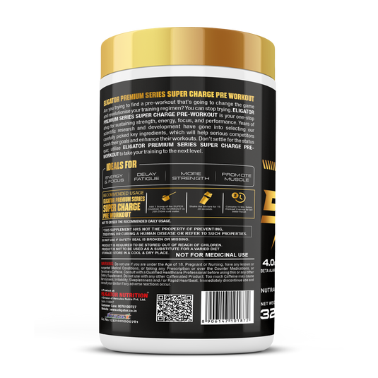 Premium Series Super Charge Pre-Workout - 320g (40 Servings)