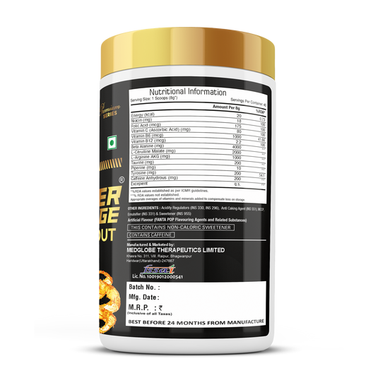 Premium Series Super Charge Pre-Workout - 320g (40 Servings)
