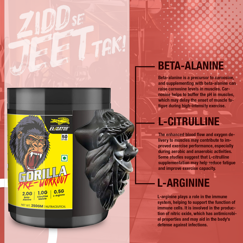 Load image into Gallery viewer, Eligator Gorilla Pre-Workout (250g) – 50 Servings
