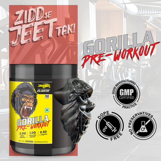 Eligator Gorilla Pre-Workout (250g) – 50 Servings
