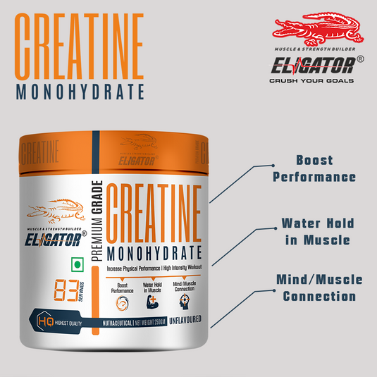 Eligator Creatine Monohydrate Unflavoured | 83 Servings